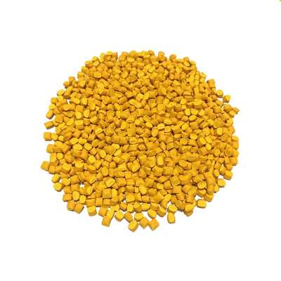 Factory price Yellow color Masterbatch Pellets for PE plastic raw materials