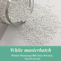 White masterbatch, polymer materials, gives whiteness, brightness and opacity in the final product